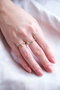 Heliophilia Silver Anillo de Latón con Circonio Dorado Talla Única